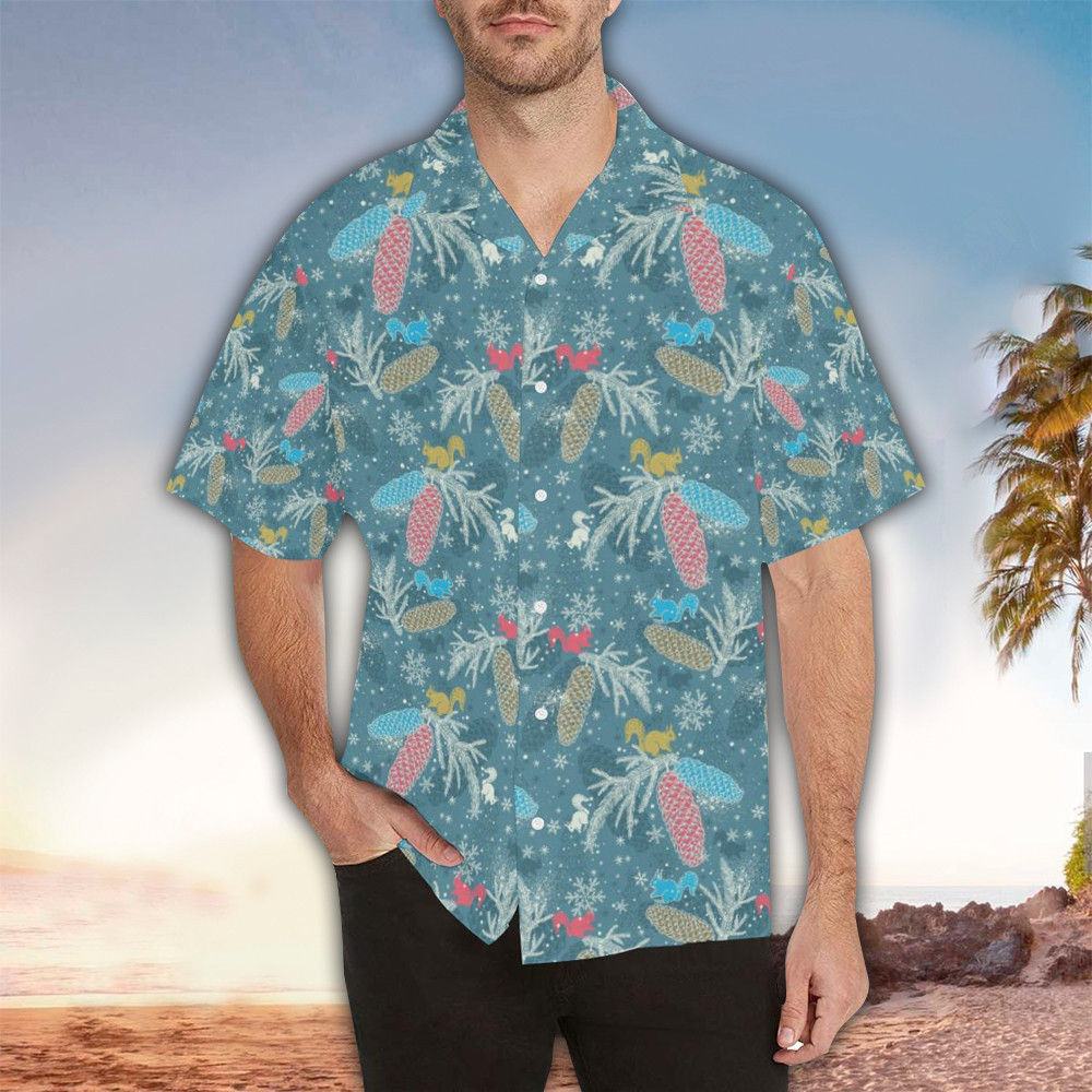 Squirrel Hawaiian Shirt Squirrel Button Up Shirt For Men and Women