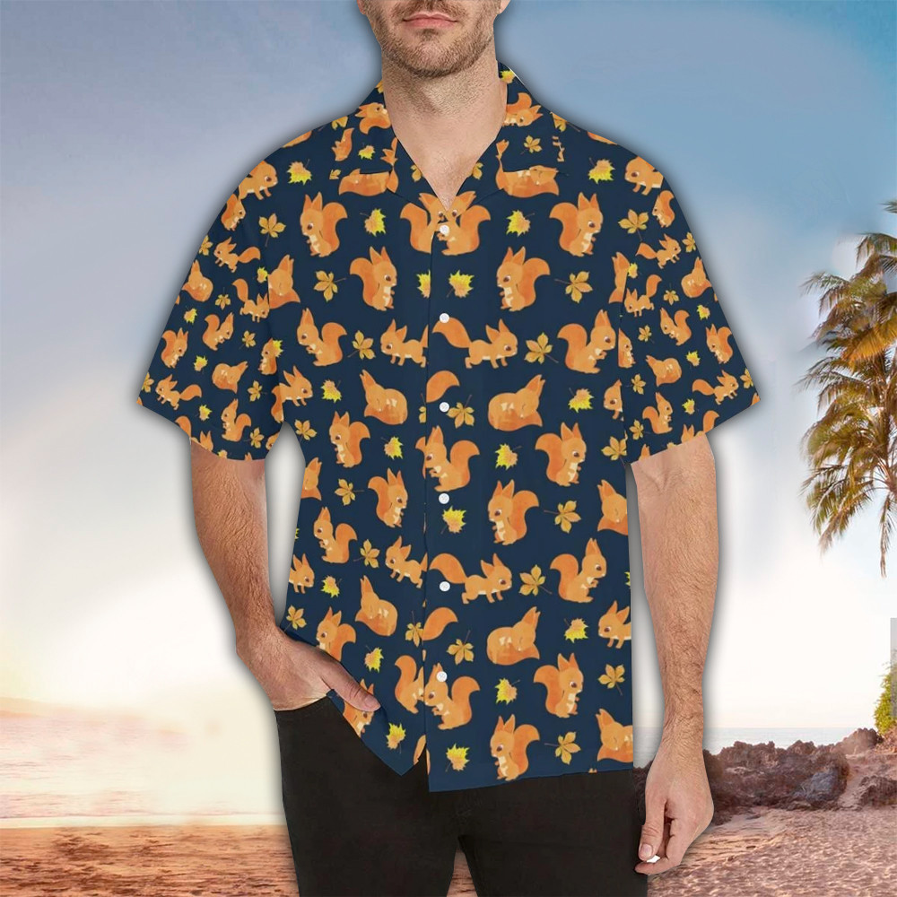 Squirrel Hawaiian Shirt Squirrel Shirt For Squirrel Lover Shirt For Men and Women