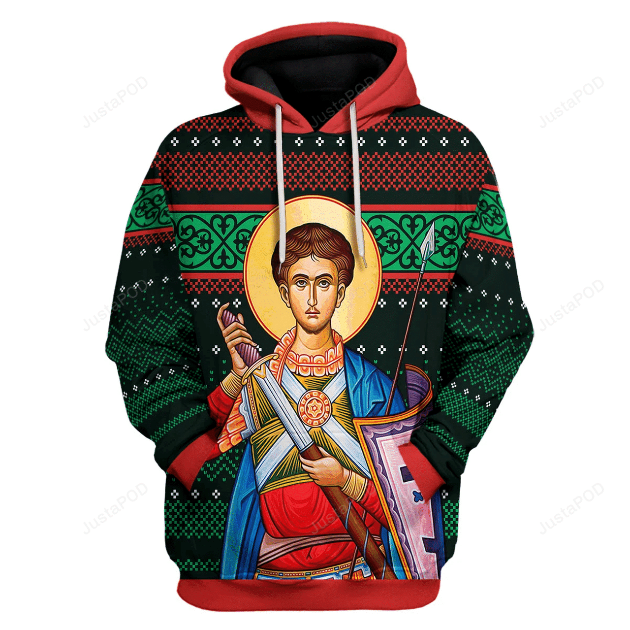 St Dimitri 3d All Print Hoodie