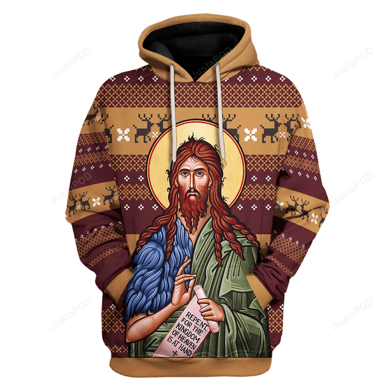 St John 3d All Print Hoodie