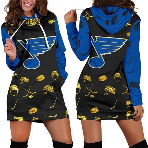 St Louis Blue Hoodie Dress Sweater Dress Sweatshirt Dress 3d All Over Print For Women Hoodie