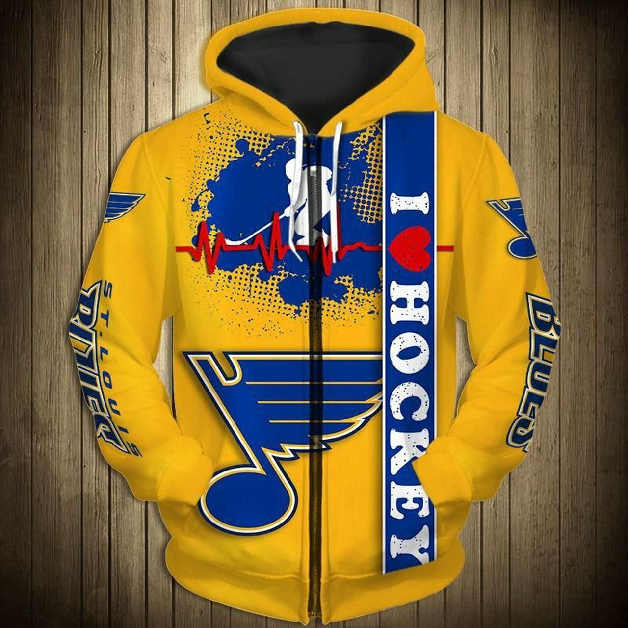 St Louis Blues 3d All Over Print Hoodie