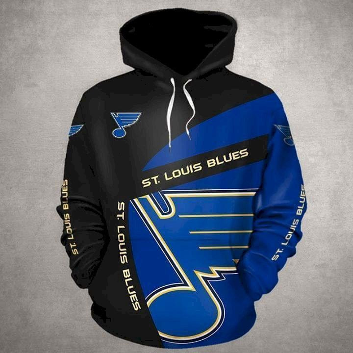 St Louis Blues Nhl Fan Pullover And Zippered Hoodies Custom 3D Graphic Printed 3D Hoodie All Over Print Hoodie For Men For Women