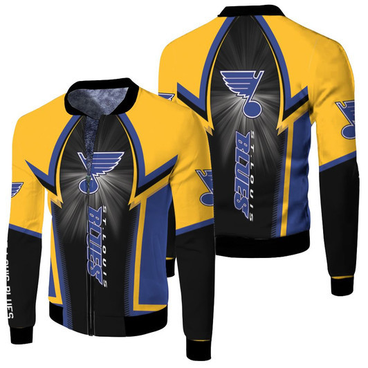 St Louis Blues Nhl For St Louis Blues Fan Fleece Bomber Jacket