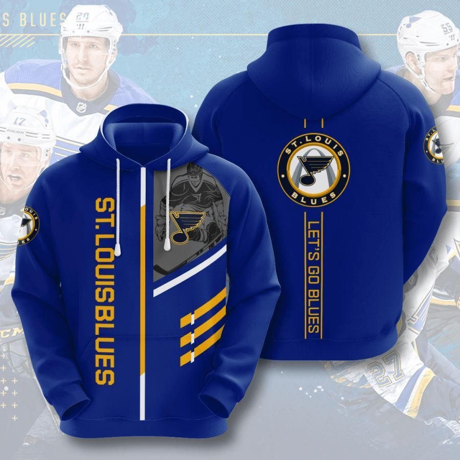 St Louis Blues No1837 Custom Hoodie 3D All Over Print