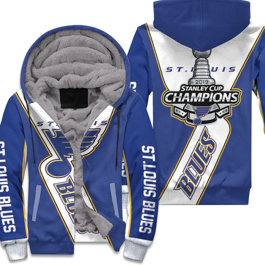 St Louis Blues Stanley Cup Champions For Blues Fan 3D Fleece Hoodie