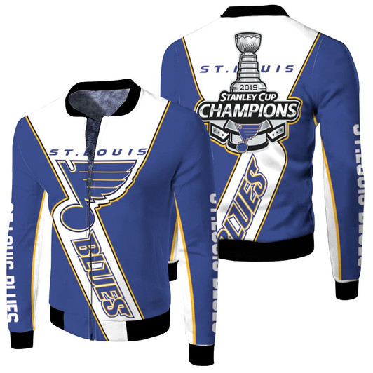 St Louis Blues Stanley Cup Champions For Blues Fan Fleece Bomber Jacket