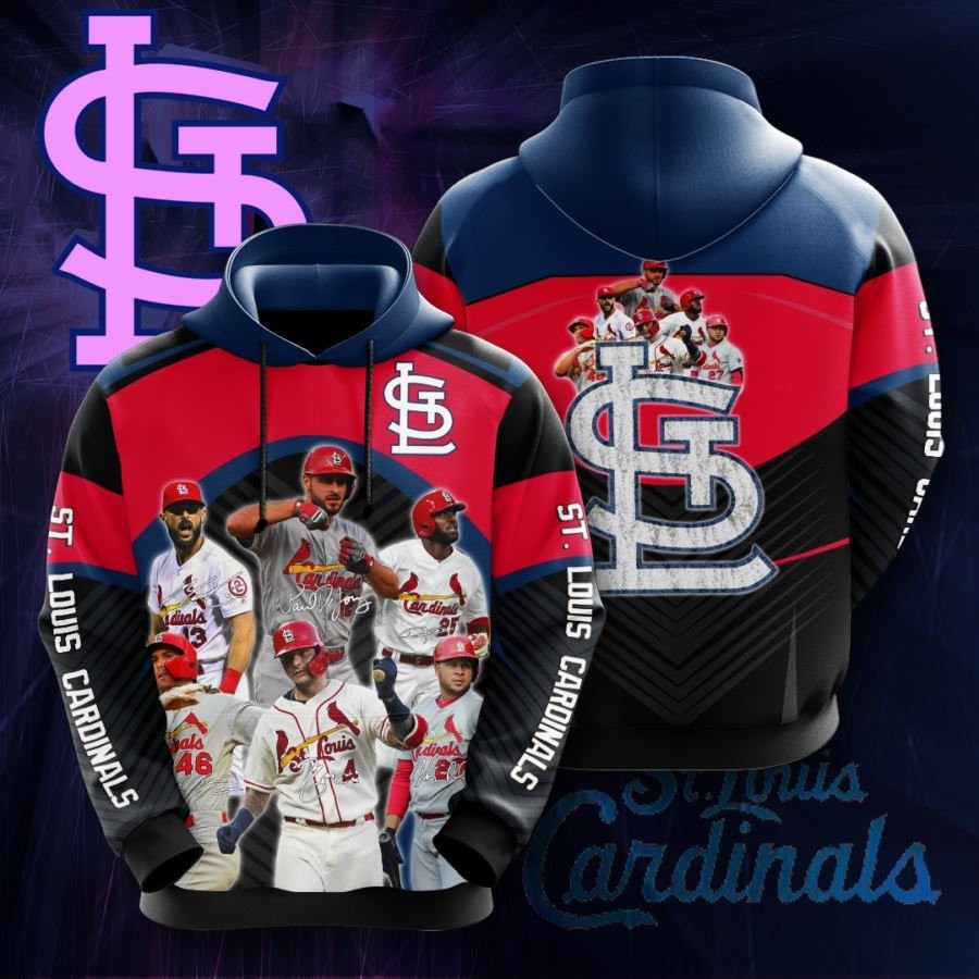 St Louis Cardinals No1846 Custom Hoodie 3D
