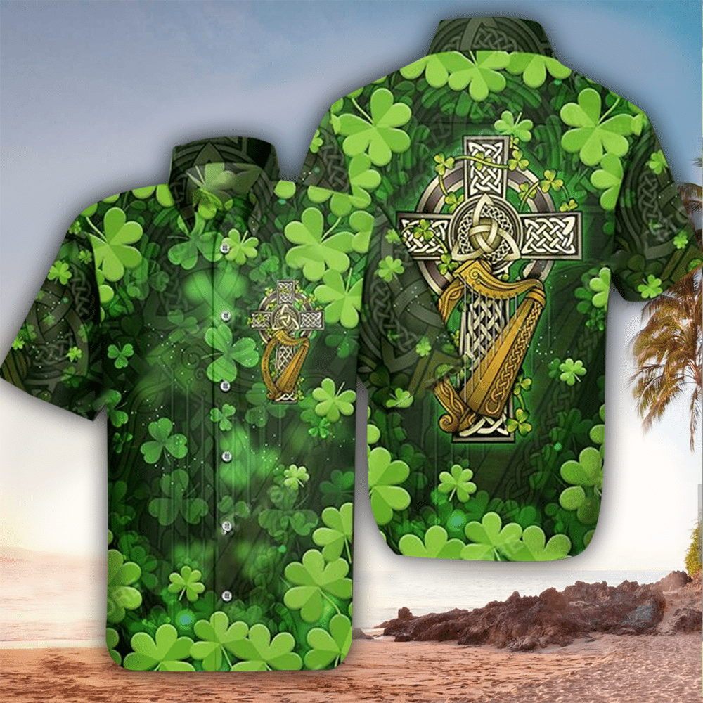 St Patricks Day Hawaiian Shirt St Patricks Day Button Up Shirt For Men and Women