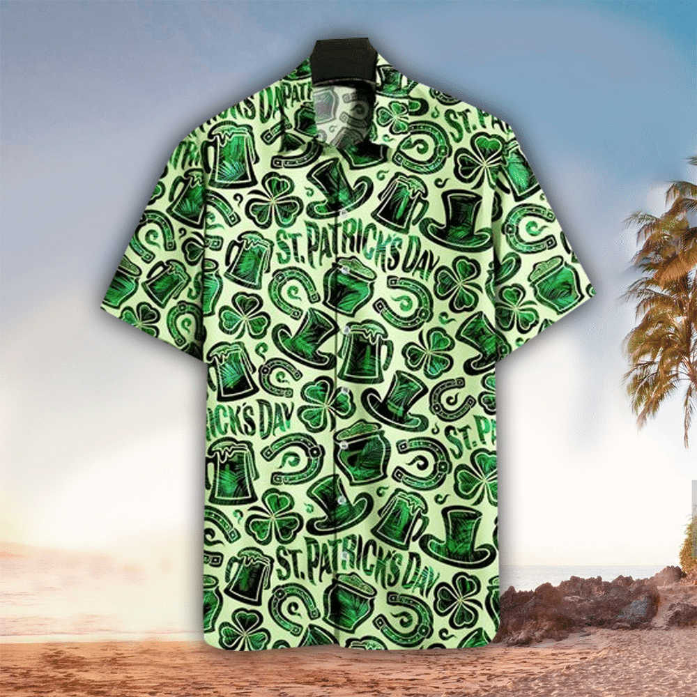 St Patricks Day Hawaiian Shirt St Patricks Day Button Up Shirt For Men and Women