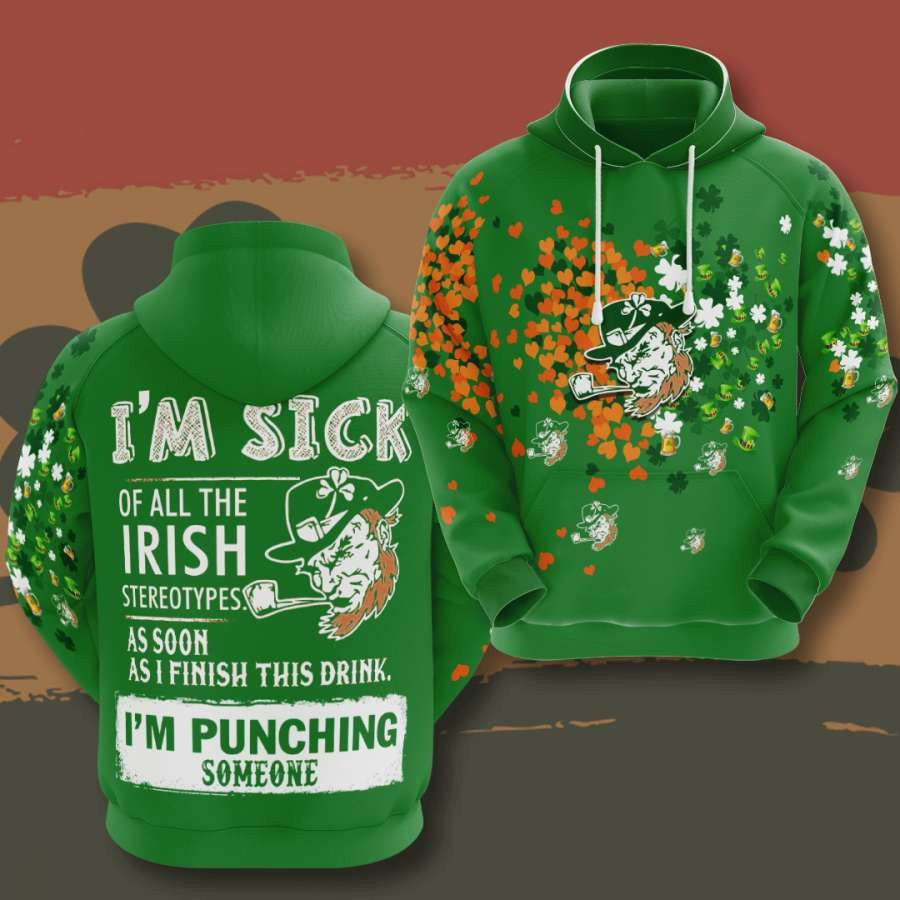 St Patricks Day No1861 Custom Hoodie 3D