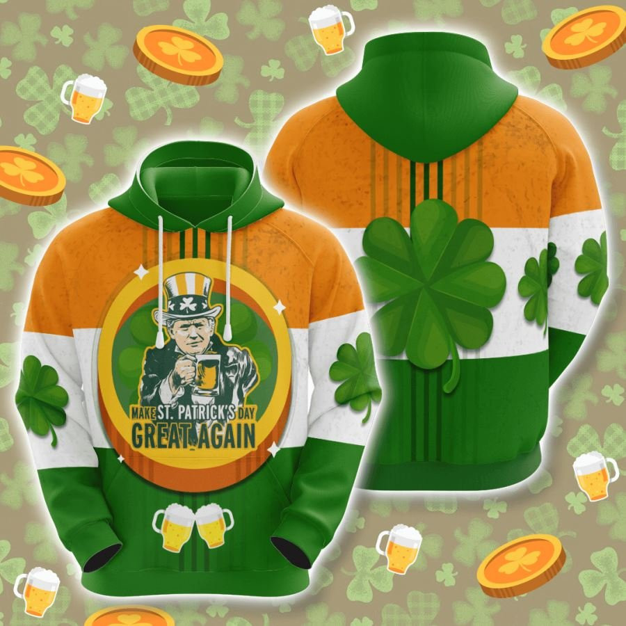 St Patricks Day No1865 Custom Hoodie 3D