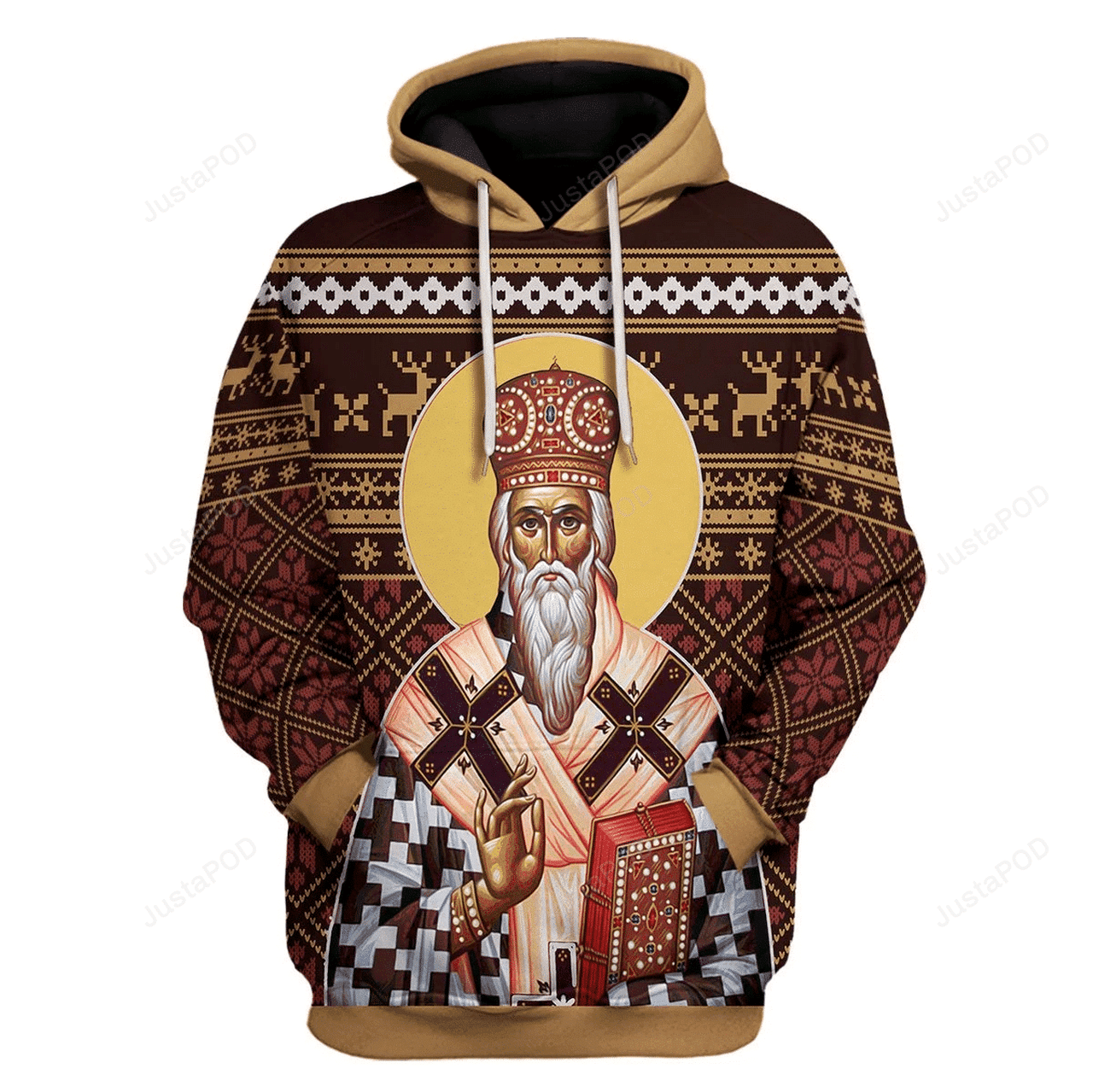 St Vasilije Of Ostrog 3d All Print Hoodie