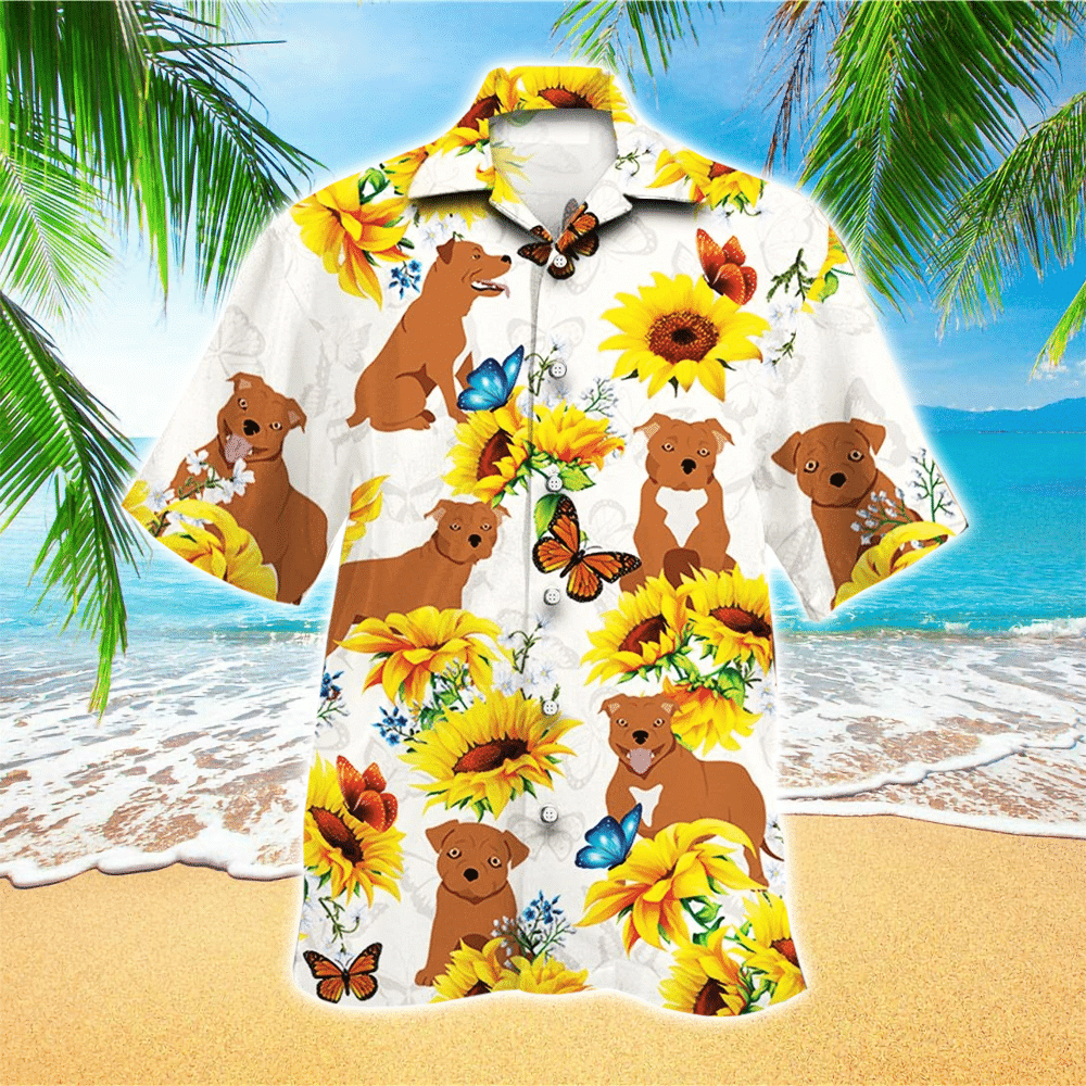 Staffordshire Bull Apparel Staffordshire Bull Hawaiian Button Up Shirt for Men and Women