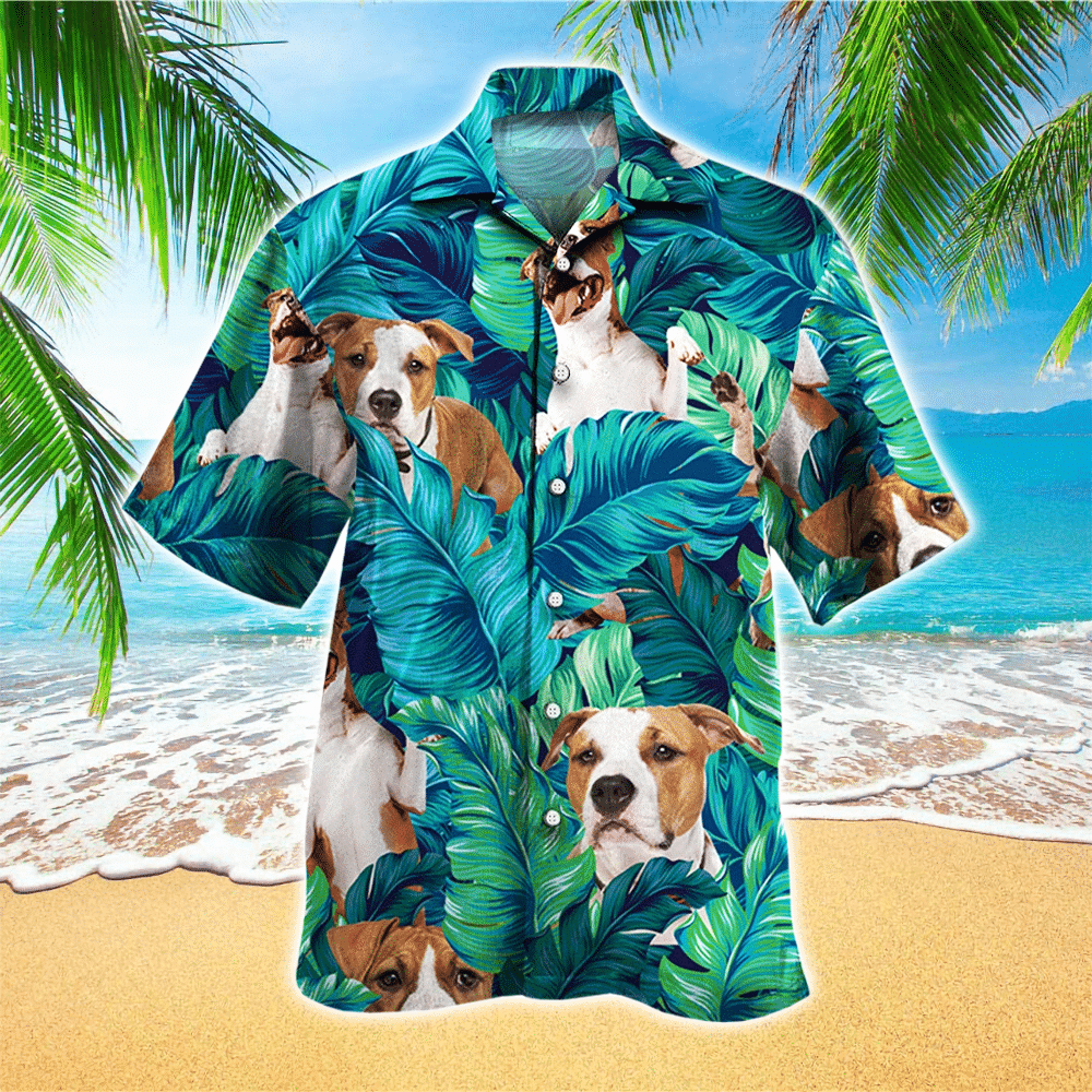 Staffordshire Bull Apparel Staffordshire Bull Hawaiian Button Up Shirt for Men and Women