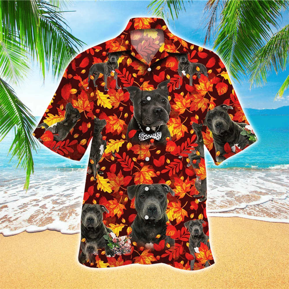 Staffordshire Bull Shirt Staffordshire Bull Hawaiian Shirt For Dog Lovers Shirt for Men and Women