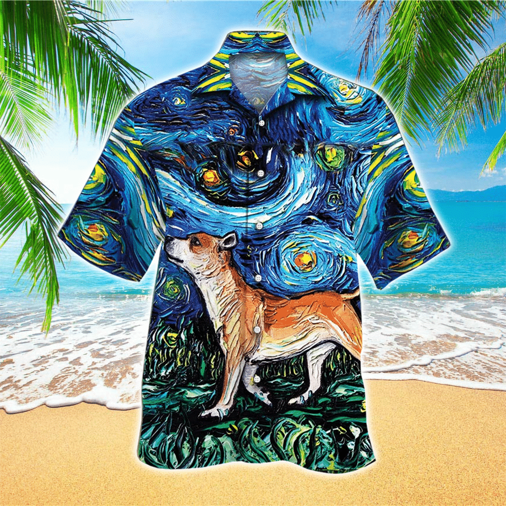 Staffordshire Bull Terrier Aloha Hawaii Shirt Perfect Hawaiian Shirt For Dog Lover Shirt for Men and Women