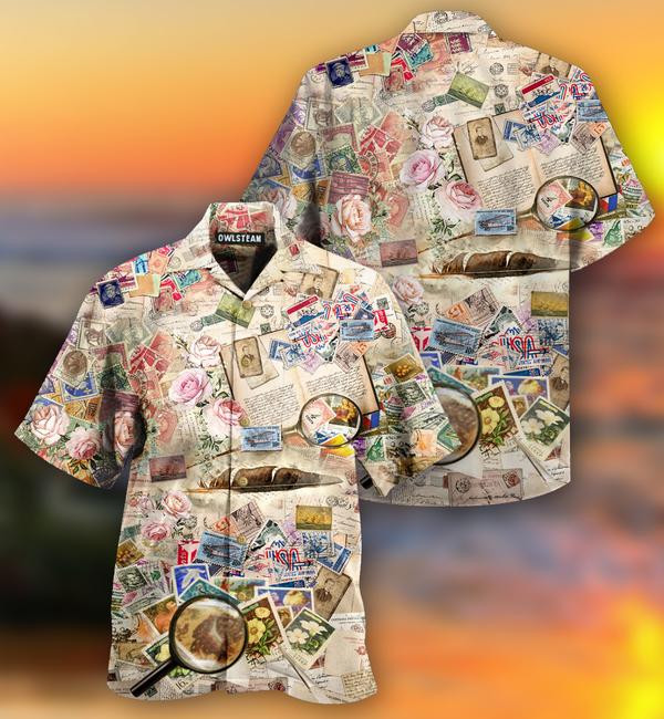 Stamps Collecting Stamps Is Favorite Hobby Limited Edition - Hawaiian Shirt - Hawaiian Shirt For Men