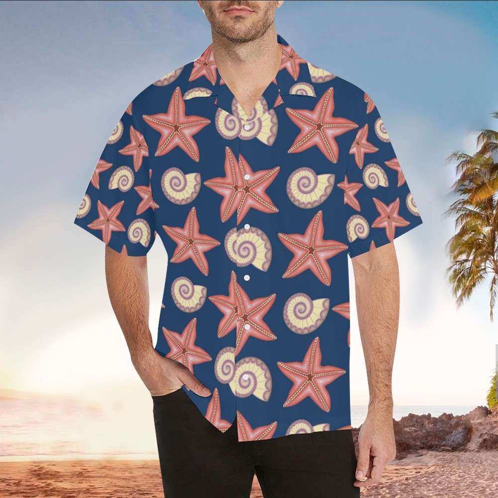 Starfish Aloha Shirt Hawaiian Shirt For Starfish Lovers Shirt For Men and Women