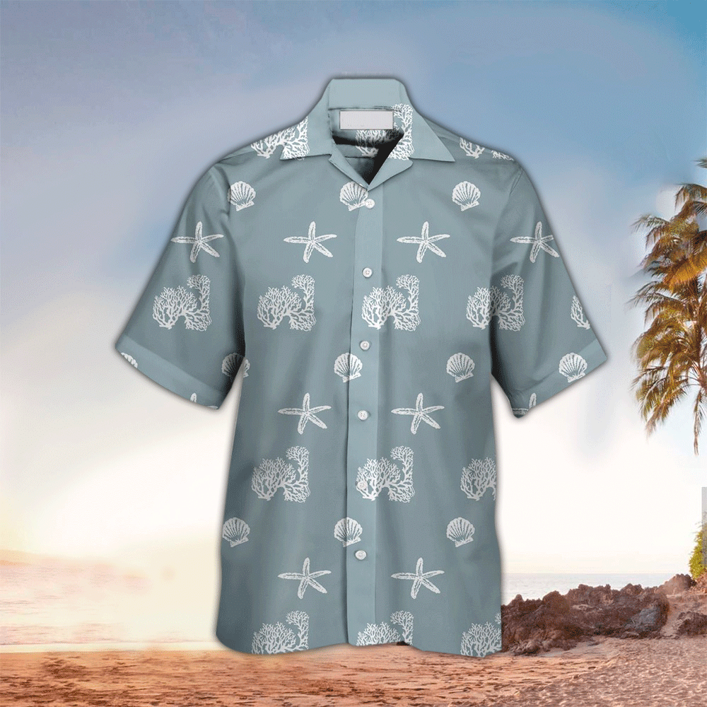 Starfish Apparel Starfish Hawaiian Button Up Shirt for Men and Women