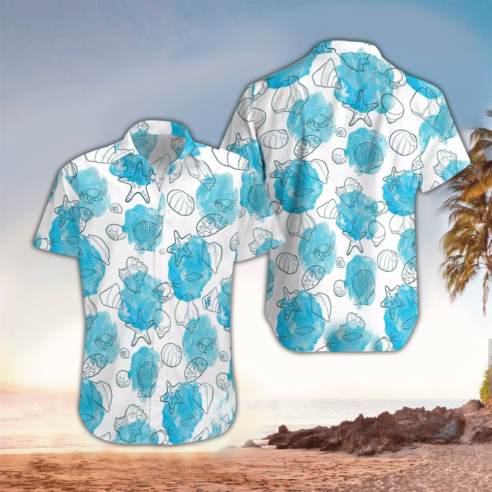 Starfish Apparel Starfish Hawaiian Button Up Shirt for Men and Women