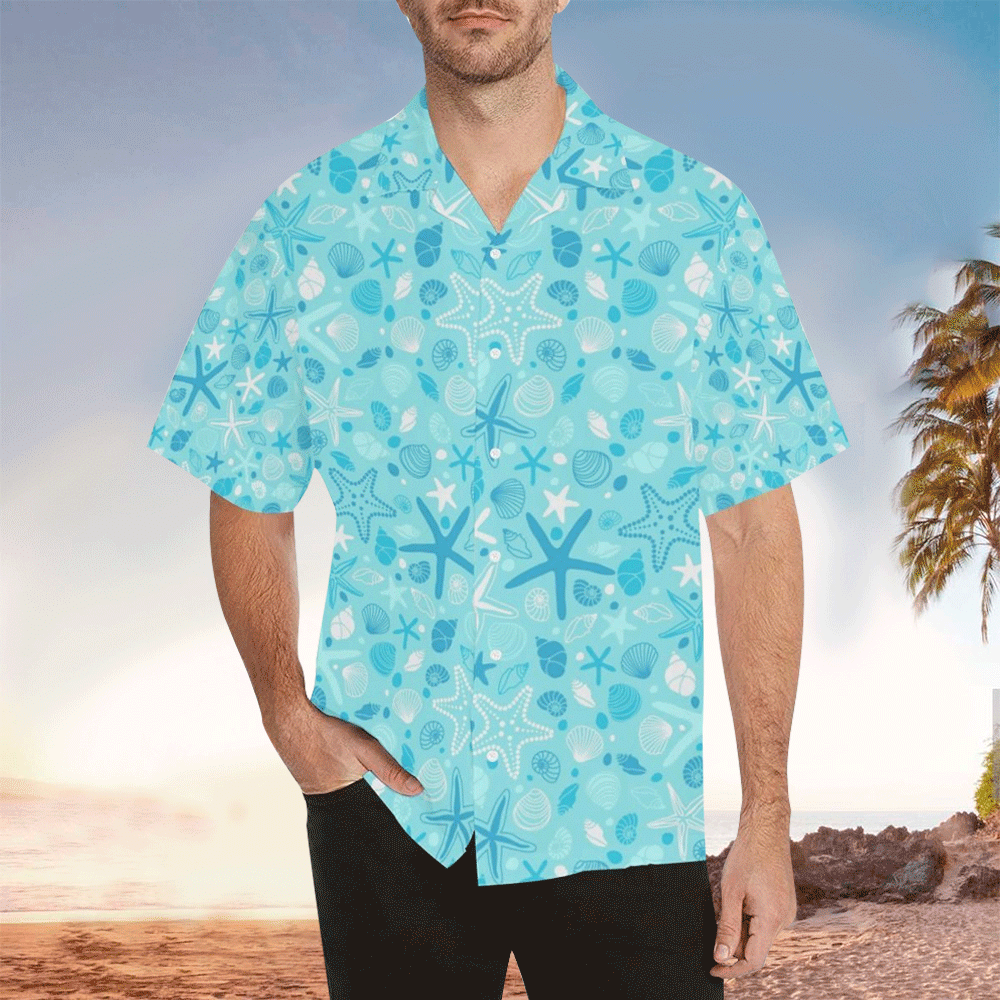 Starfish Shirt Starfish Hawaiian Shirt For Starfish Lovers Shirt For Men and Women