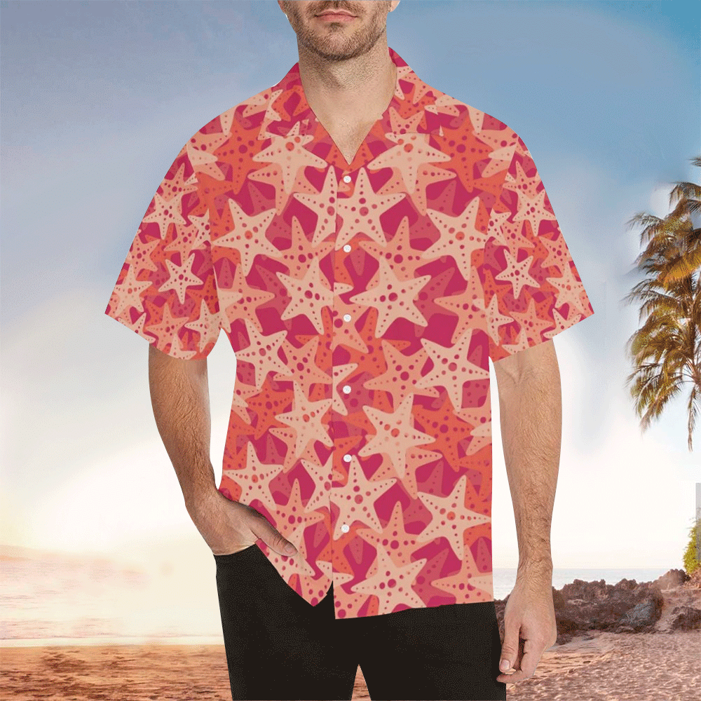 Starfish Shirt Starfish Hawaiian Shirt For Starfish Lovers Shirt For Men and Women