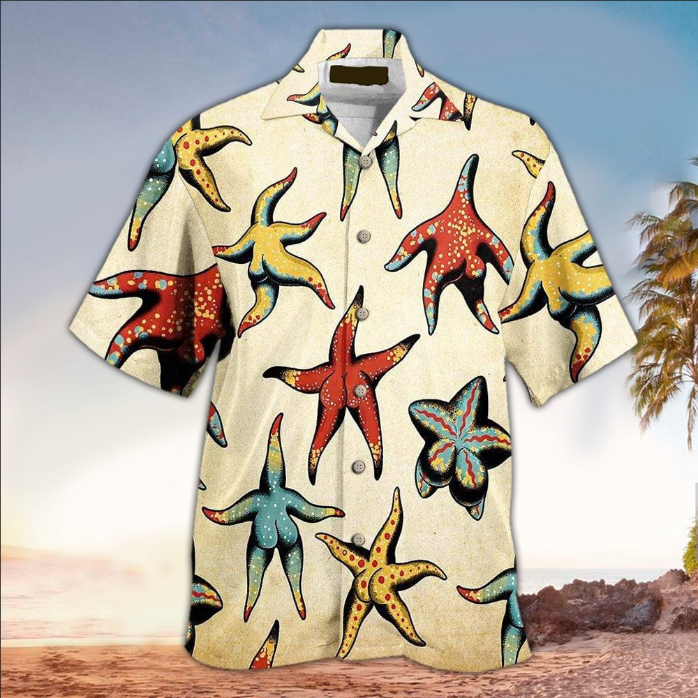 Starfish Shirt Starfish Hawaiian Shirt For Starfish Lovers Shirt For Men and Women