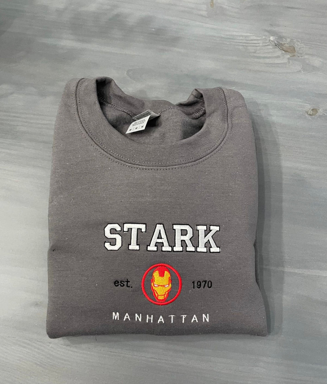 Stark Iron Man Embroidered Sweatshirt