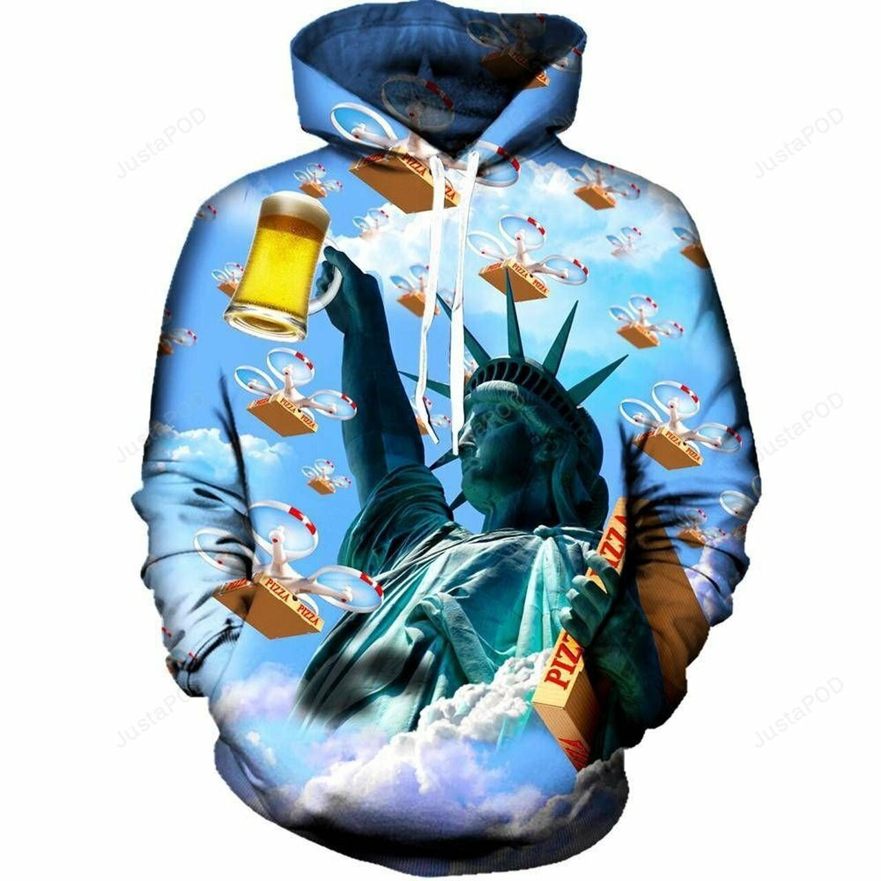 Statue Of Merica For Unisex 3d All Over Print Hoodie