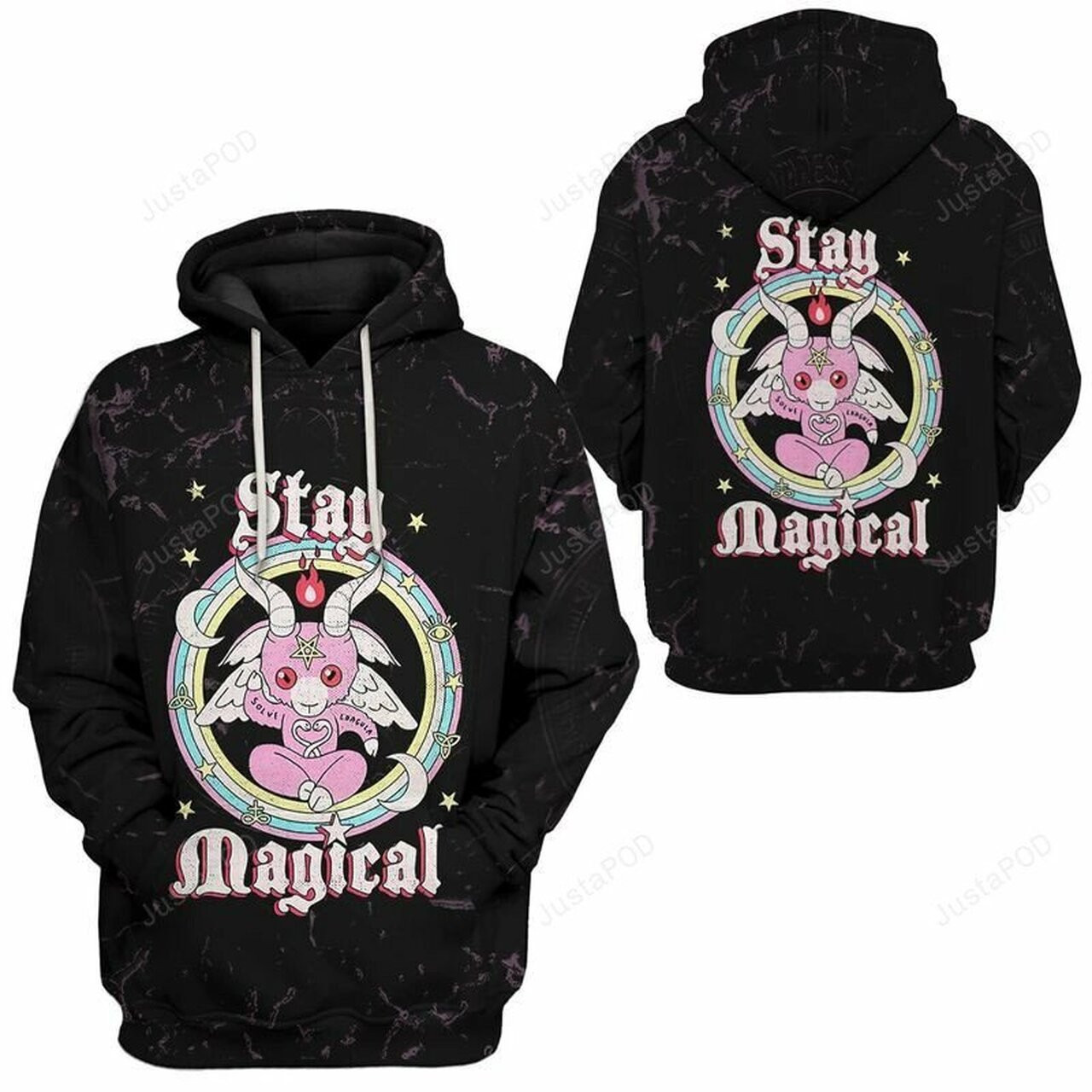 Stay Magical Baphomet Funny 3d All Over Print Hoodie