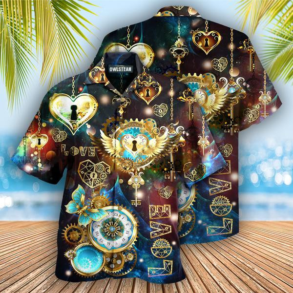 Steampunk Magic Heart Steampunk Edition - Hawaiian Shirt - Hawaiian Shirt For Men