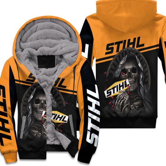 Stihl Maiden Skull 3D Fleece Hoodie