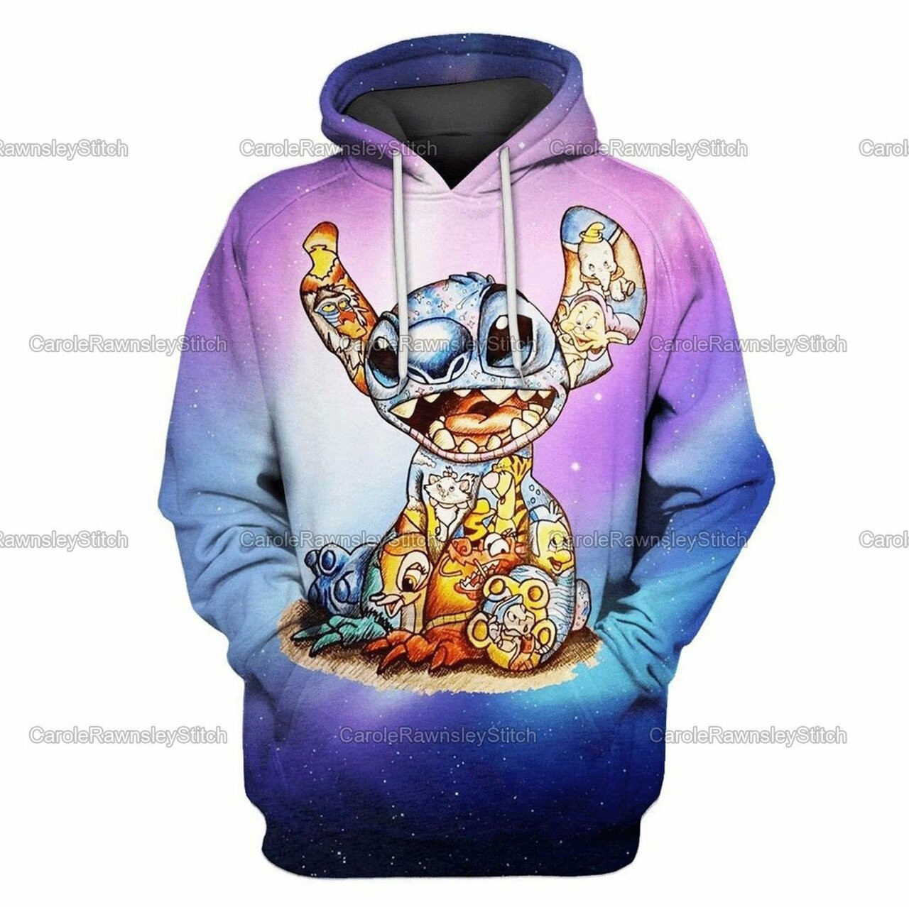 Stitch 3d All Over Print Hoodie