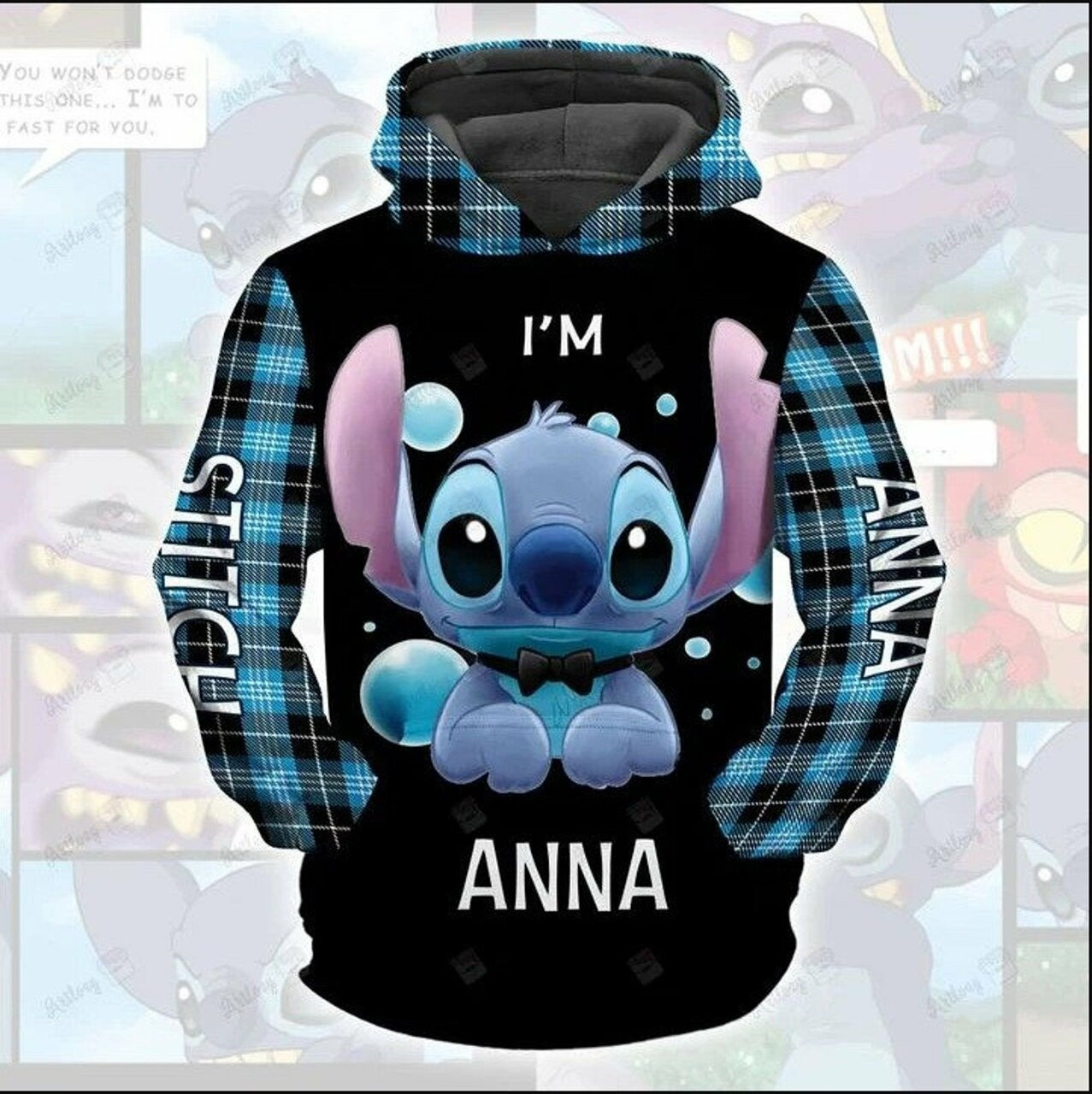 Stitch 3d All Over Print Hoodie