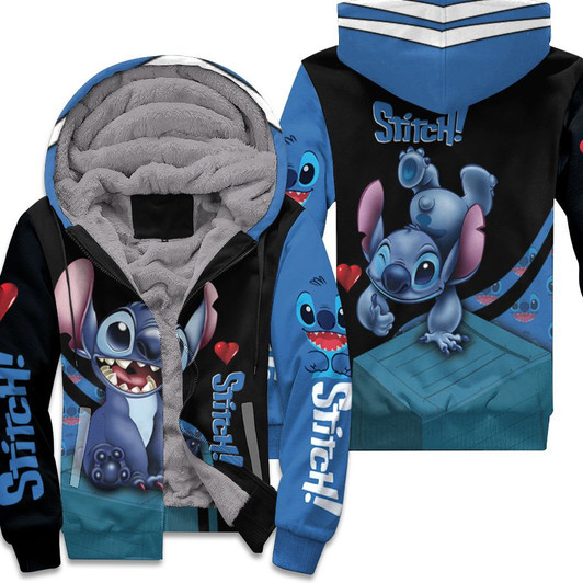 Stitch Fan 3D Fleece Hoodie