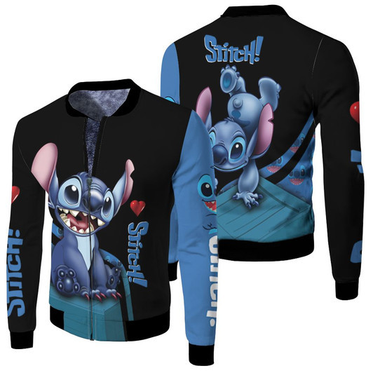 Stitch Fan Fleece Bomber Jacket