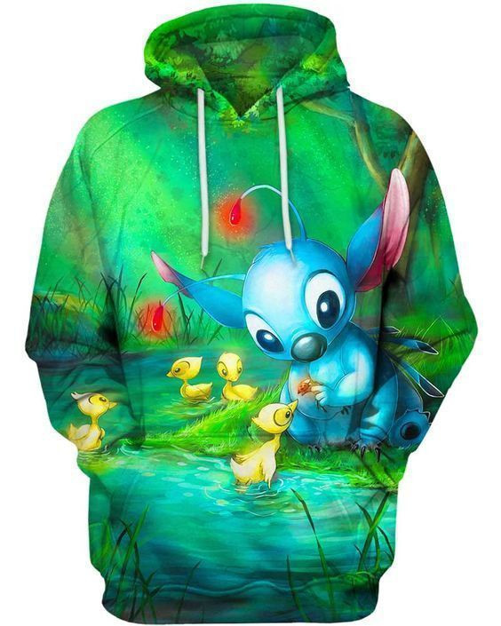 Stitch Loves Everything Lilostitch Pullover And Zip Pered Hoodies Custom 3D Graphic Printed 3D Hoodie All Over Print Hoodie For Men For Women