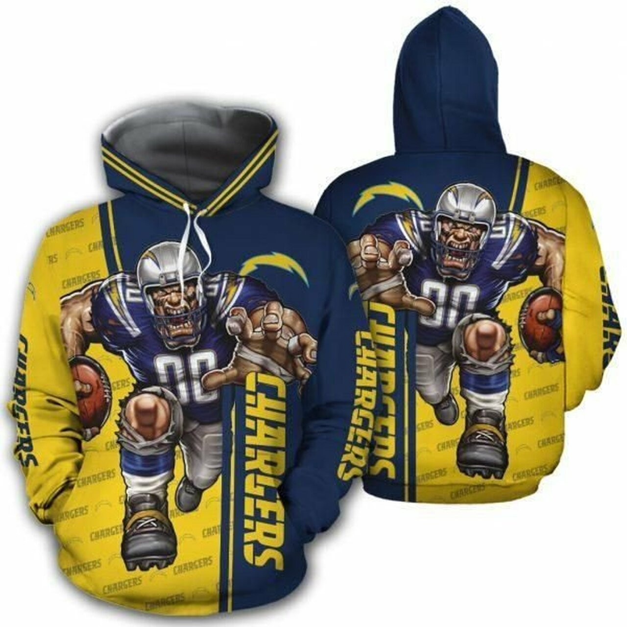 Stocktee Los Angeles Chargers Limited Edition Mens And Womens 3d All Over Print Hoodie