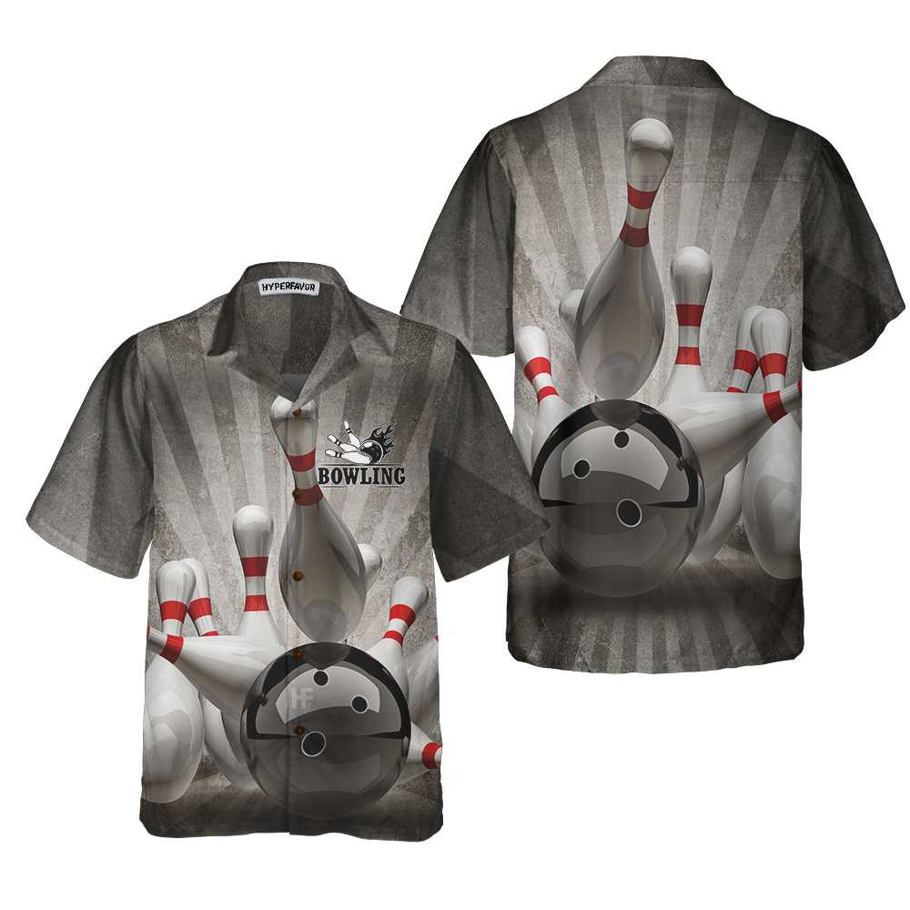 Strike Bowling Ball Lover Hawaiian Shirt Unique Pins And Ball Bowling Shirt Best Gift For Bowling Players