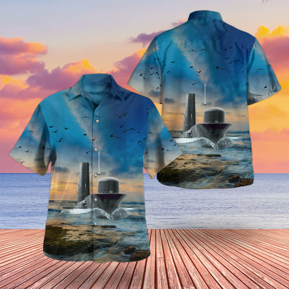 Submarine Hawaiian Shirt Perfect Submarine Clothing Shirt For Men and Women