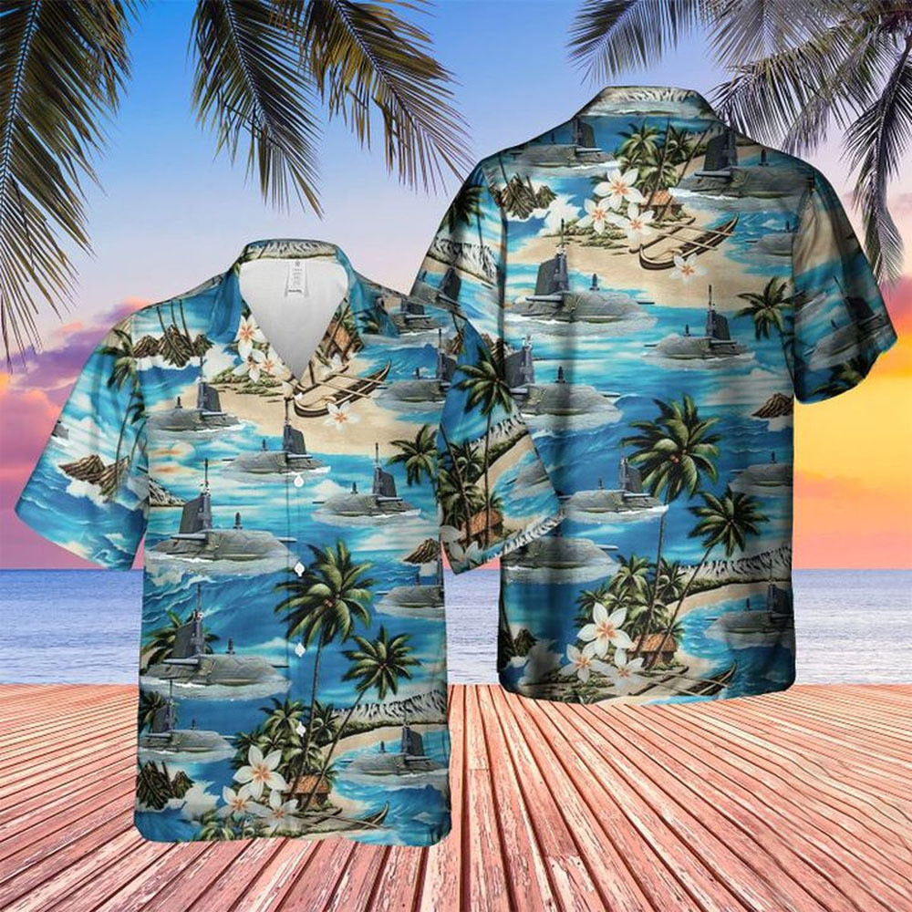 Submarine Hawaiian Shirt Submarine 3D Printed Shirt For Men and Women