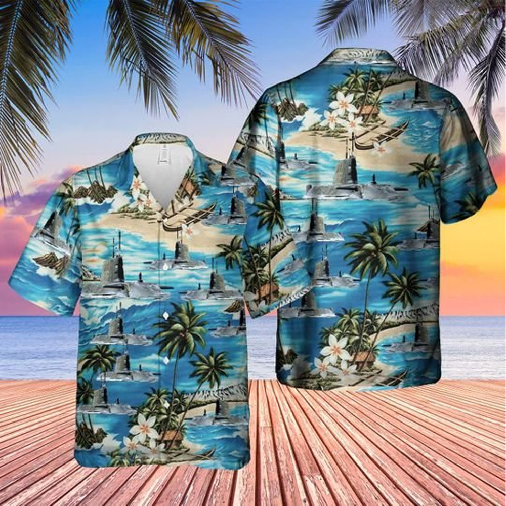 Submarine Hawaiian Shirt Submarine 3D Printed Shirt For Men and Women