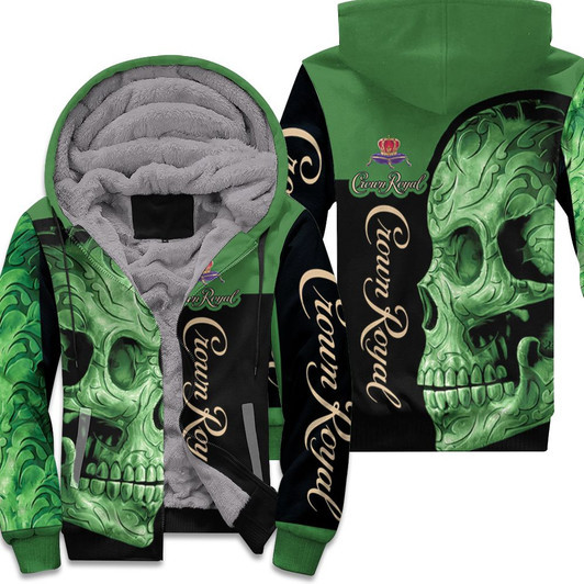 Sugar Skull Crown Royal 3D Fleece Hoodie