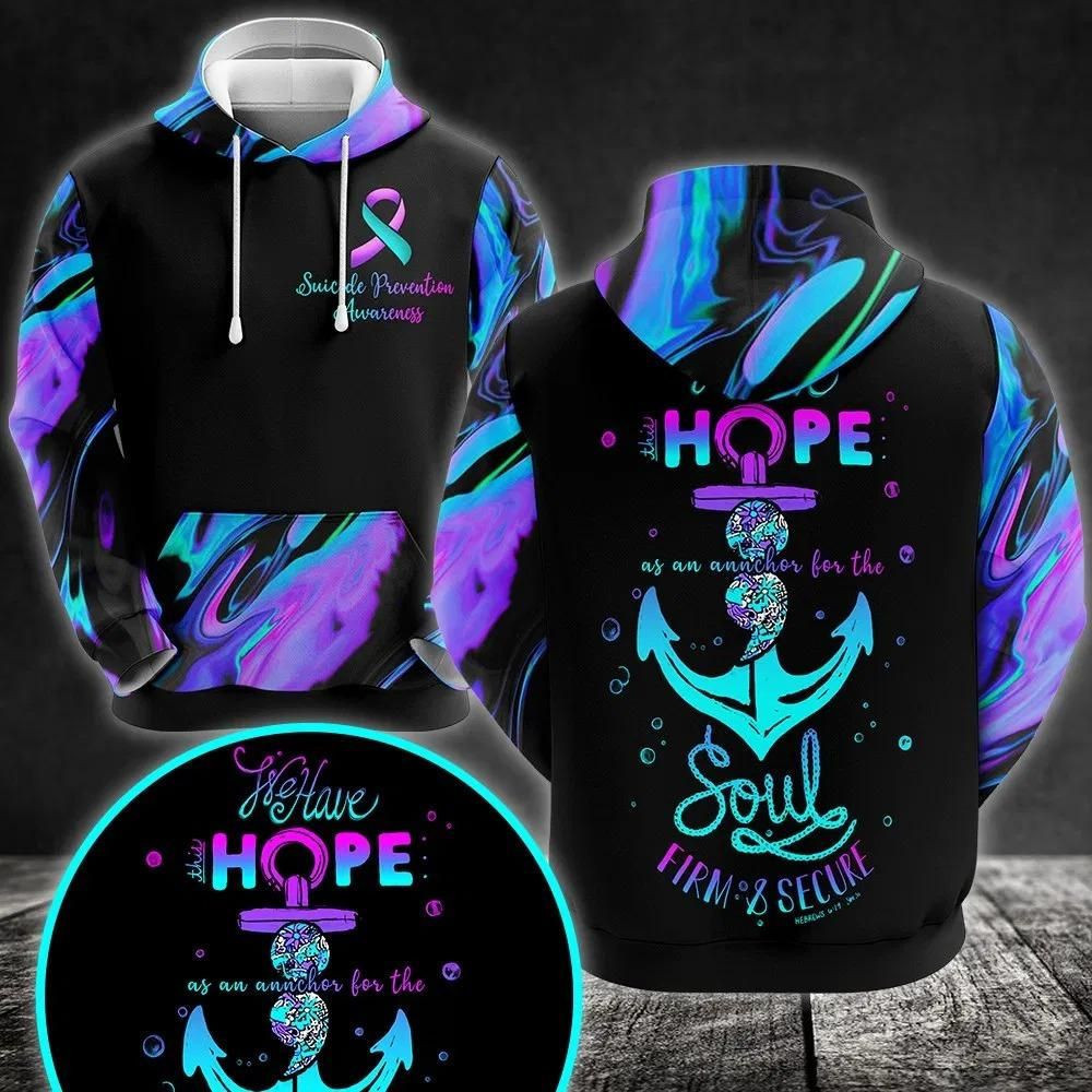 Suicide Prevention Awareness 3D All Over Print | Hoodie | For Men & Women | Fu