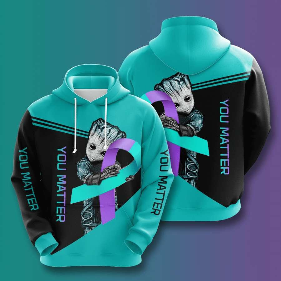 Suicide Prevention Awareness No1871 Custom Hoodie 3D