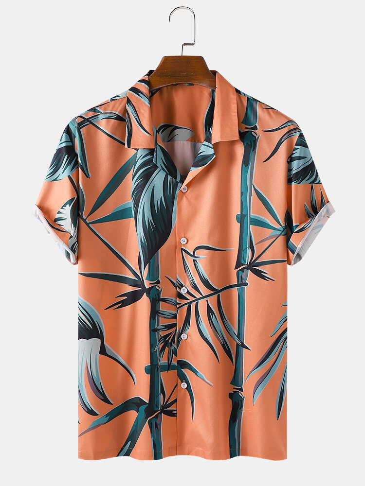 Summer Bamboo Authentic Hawaiian Shirts For Men