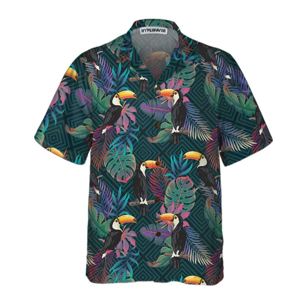 Summer Exotic Pattern With Toucan Bird Hawaiian Shirt Tropical Toucan Shirt Toucan Hawaiian Shirt For Men And Women