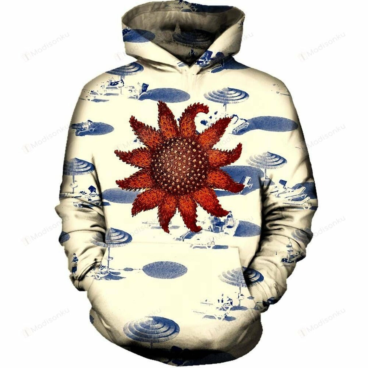 Sun Star 3d All Over Printed Hoodie