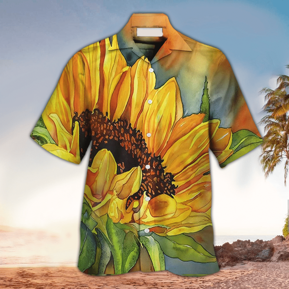 Sunflower Aloha Shirt Hawaiian Shirt For Sunflower Lovers Shirt For Men and Women